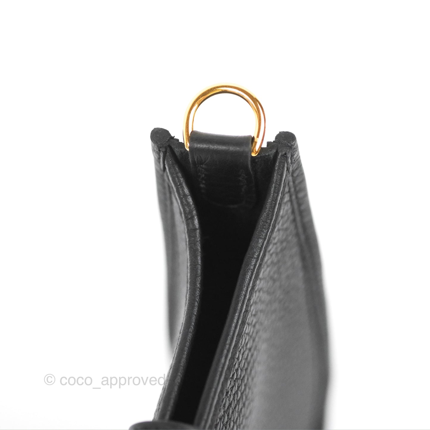Hermès Mini Evelyne 16 Black Clemence Gold Hardware