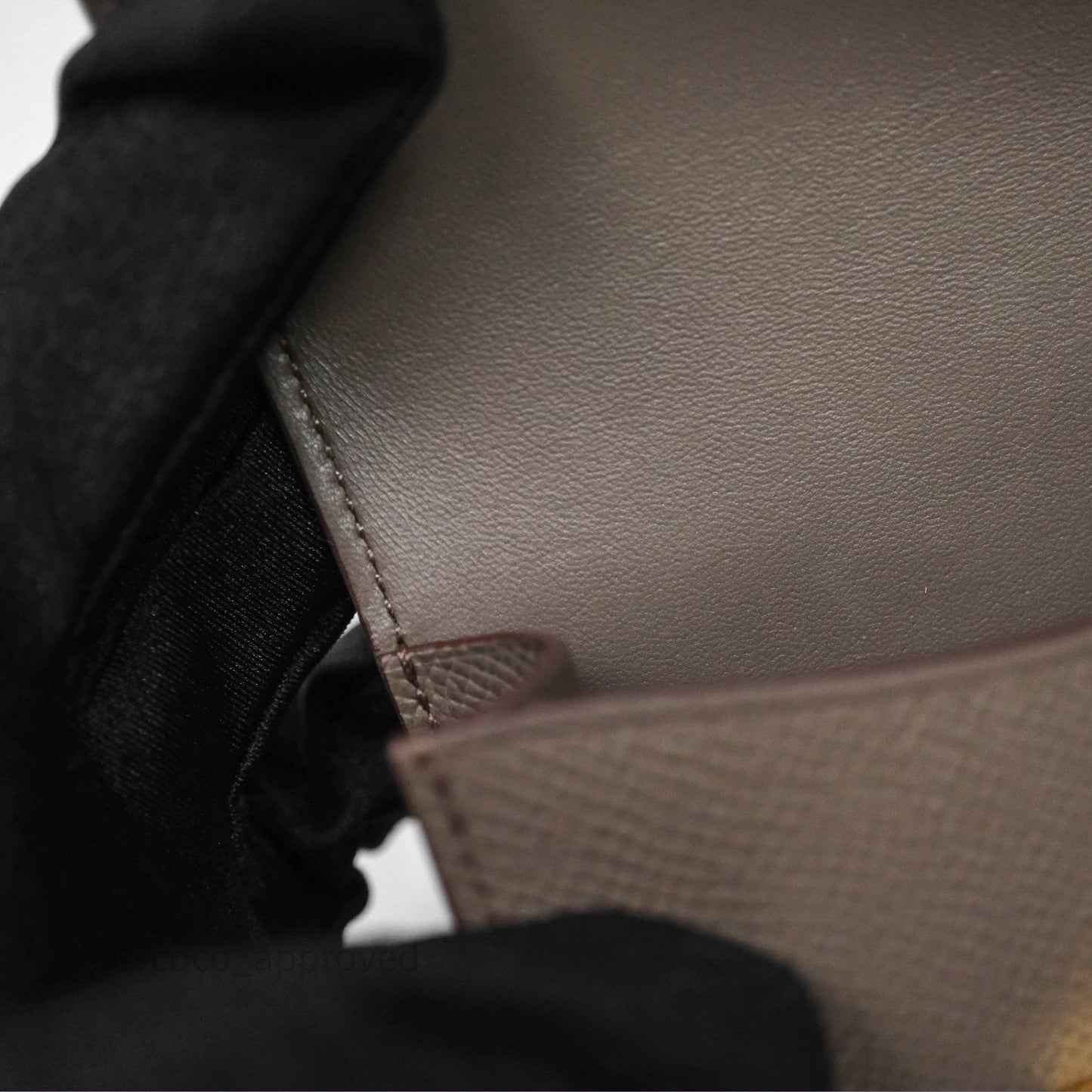 Hermès Constance Slim Wallet Gris Etain 8F Epsom Gold Hardware