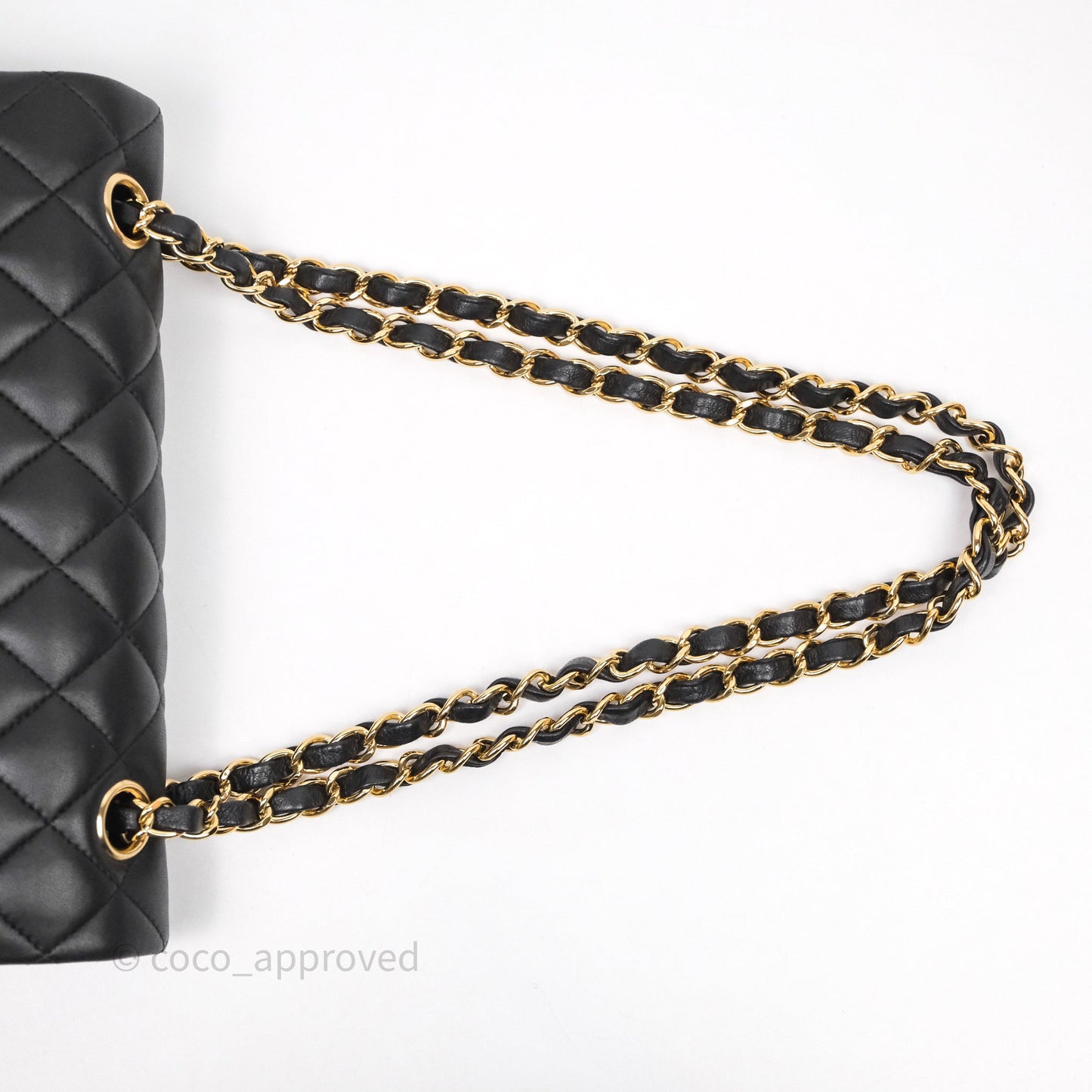 Chanel Small Classic Flap Quilted Black Lambskin Gold Hardware