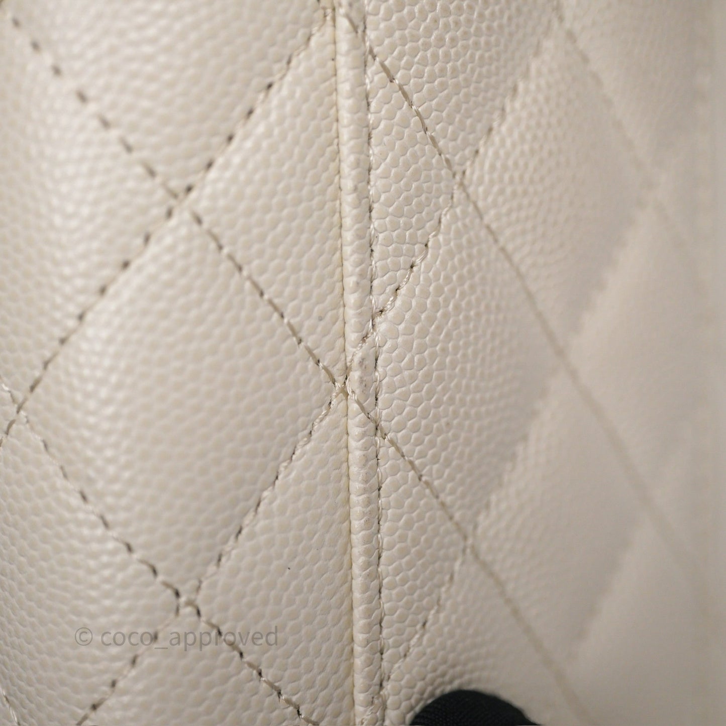 Chanel Classic Mini Vanity With Chain Light Beige Caviar Gold Hardware