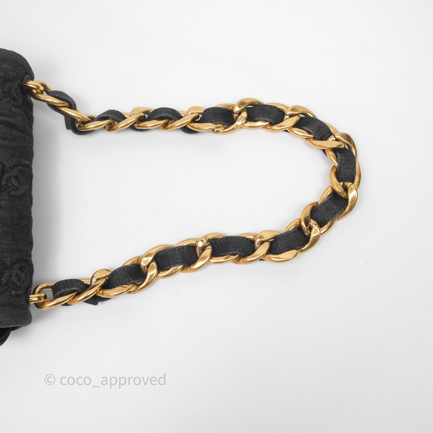 Chanel Medium Funky Town Flap Denim Aged Gold Hardware 22S