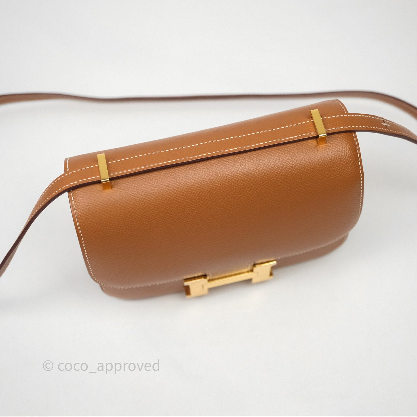 Hermès Constance Mini 18 Gold 37 Epsom Gold Hardware