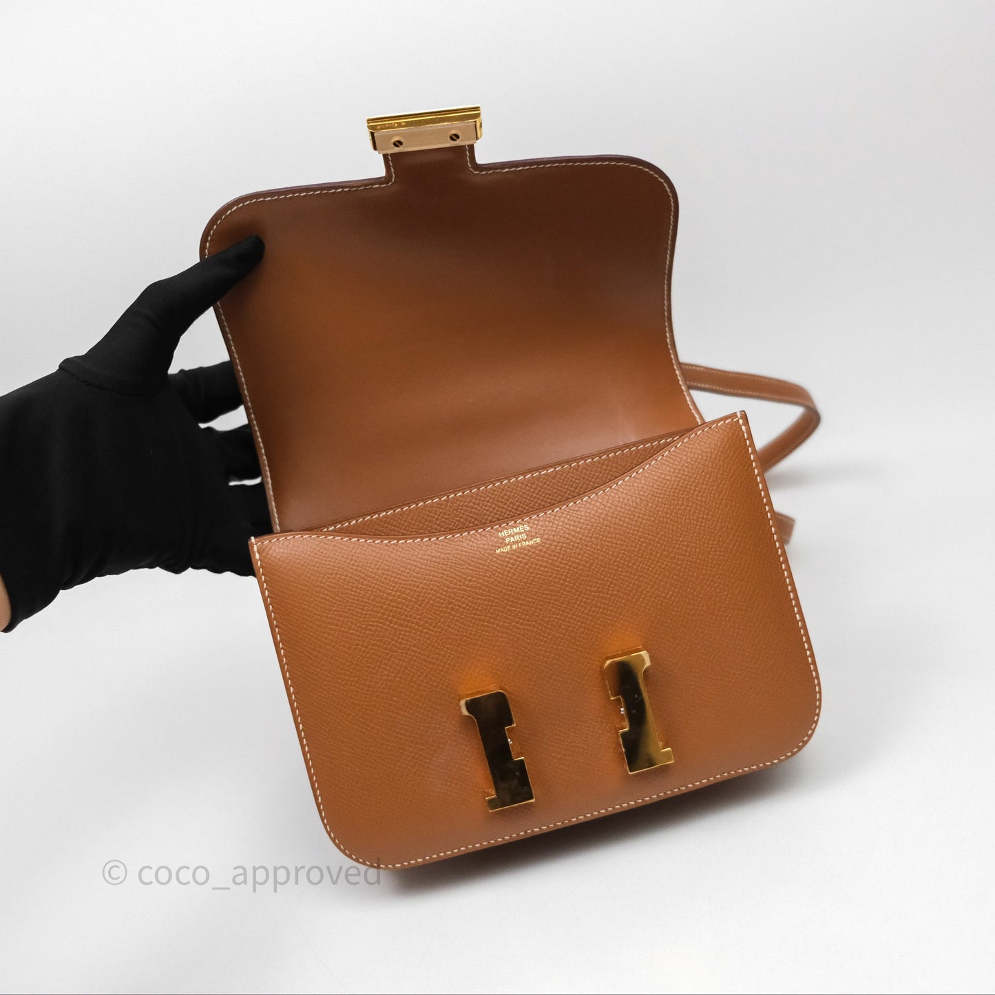 Hermès Constance Mini 18 Gold 37 Epsom Gold Hardware
