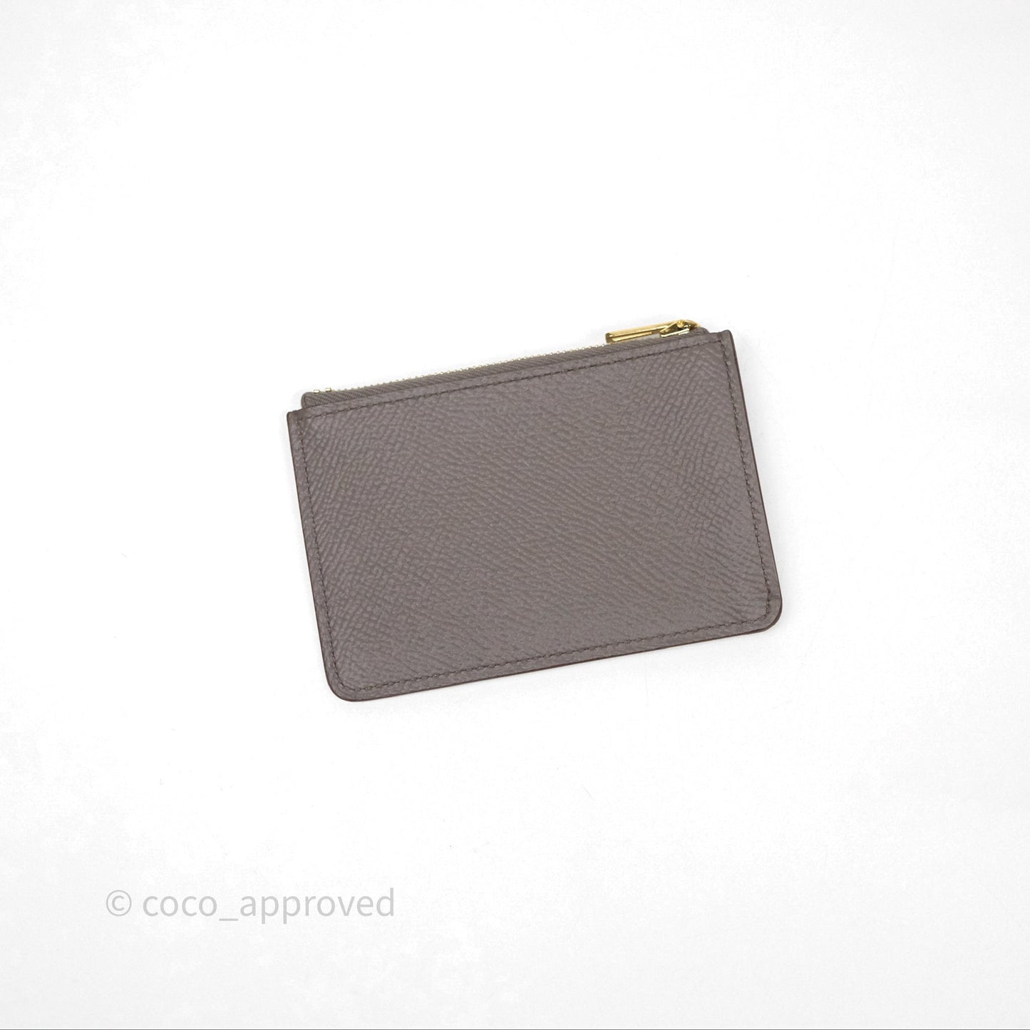 Hermès Constance Slim Wallet Gris Etain 8F Epsom Gold Hardware
