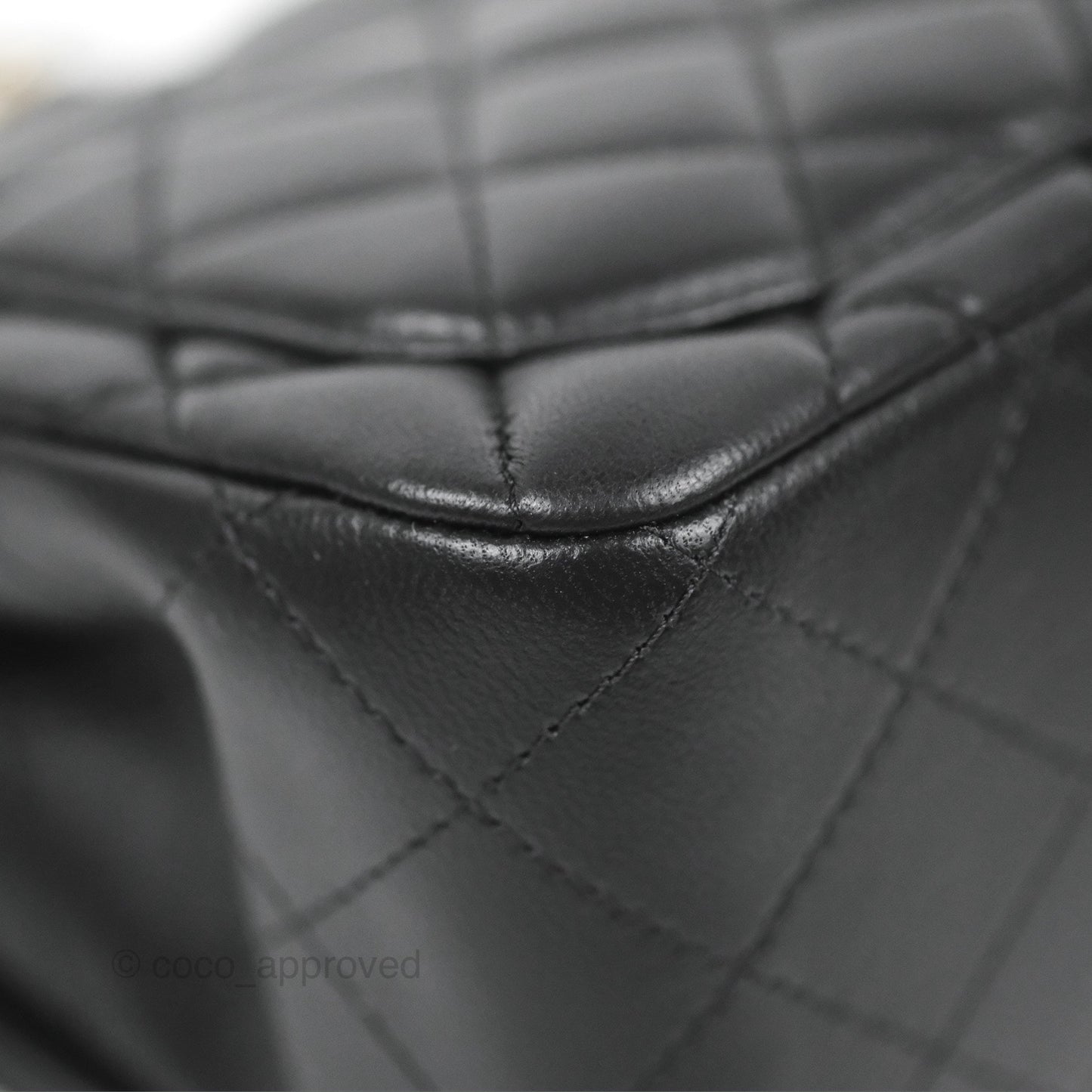 Chanel Mini Square Black Lambskin Gold Hardware