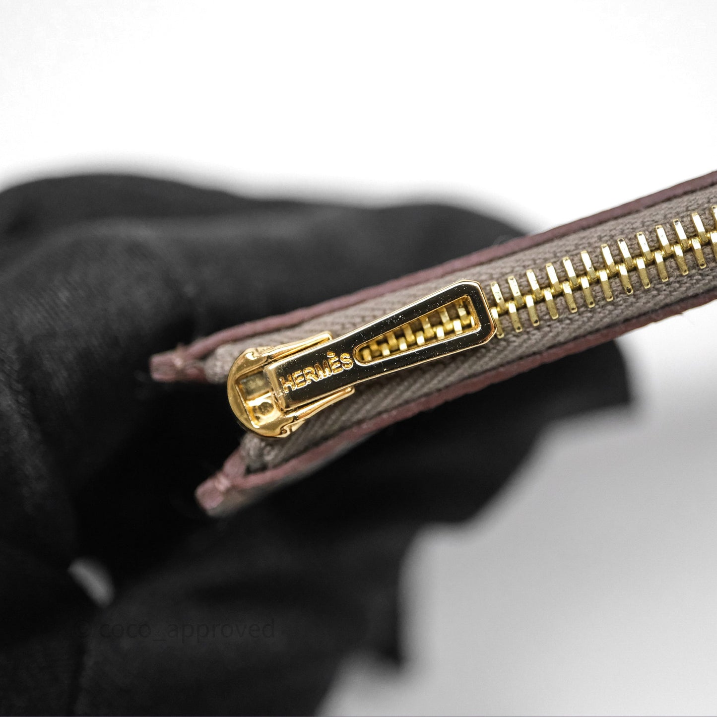 Hermès Constance Slim Wallet Gris Etain 8F Epsom Gold Hardware