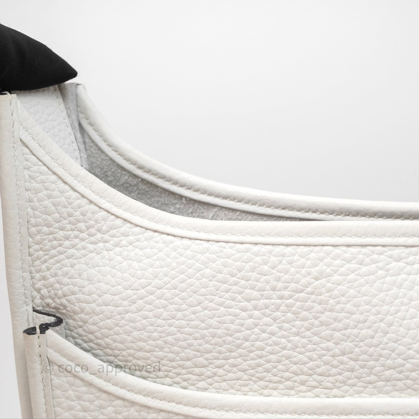 Hermes Evelyne III 29 New White 0U Clemence Palladium Hardware