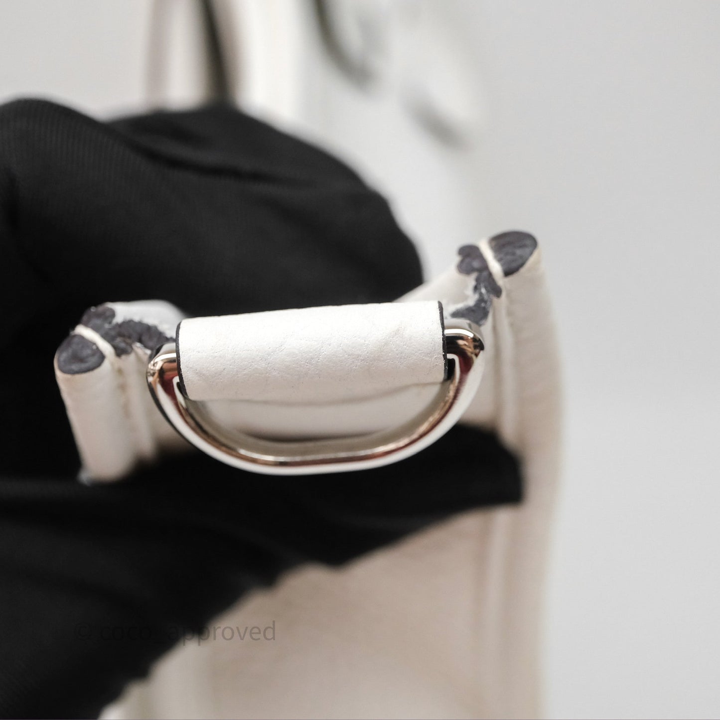 Hermes Evelyne III 29 New White 0U Clemence Palladium Hardware
