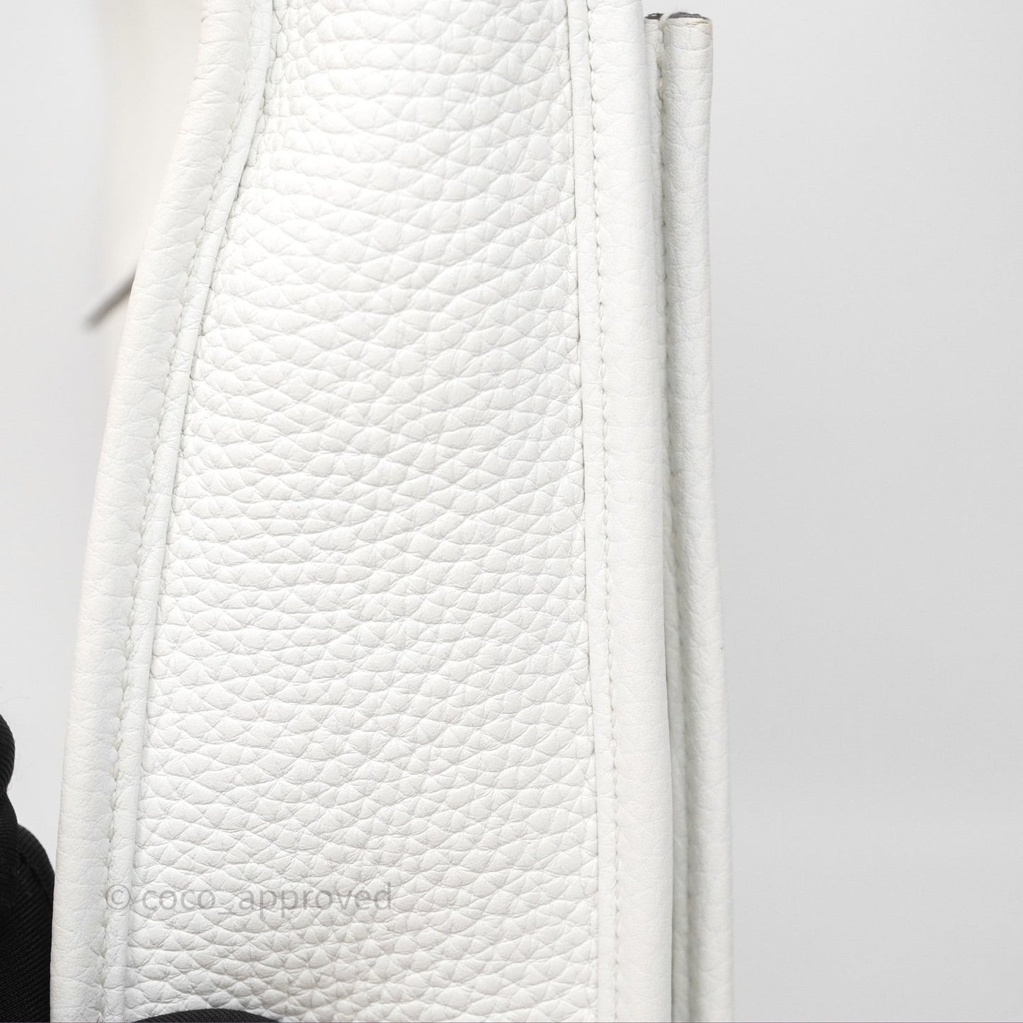 Hermes Evelyne III 29 New White 0U Clemence Palladium Hardware