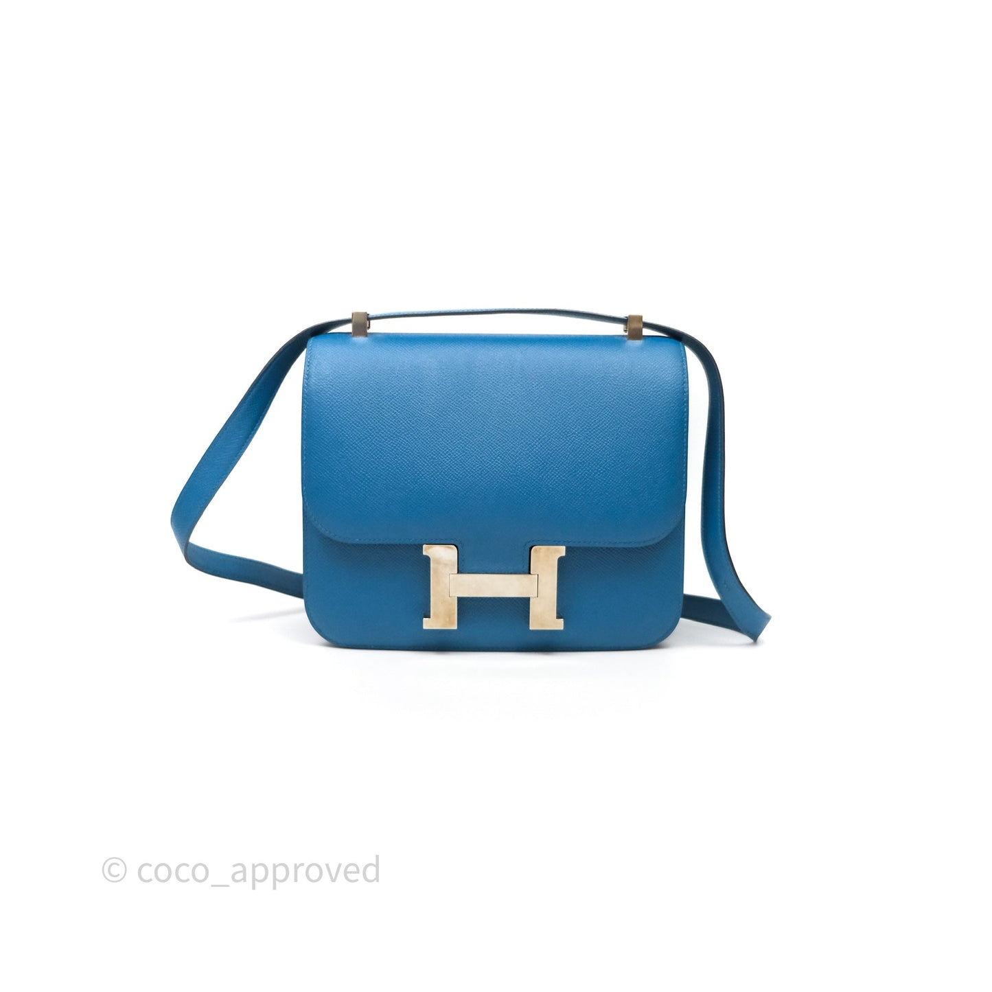 Hermès Constance 24 Bleu Epsom Palladium Hardware
