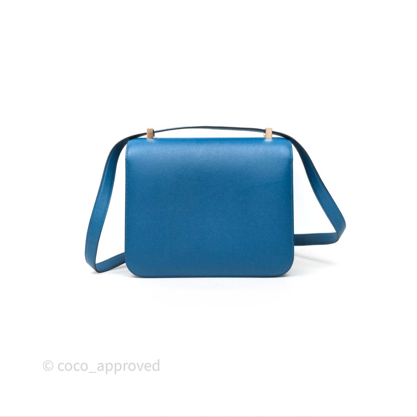Hermès Constance 24 Bleu Epsom Palladium Hardware