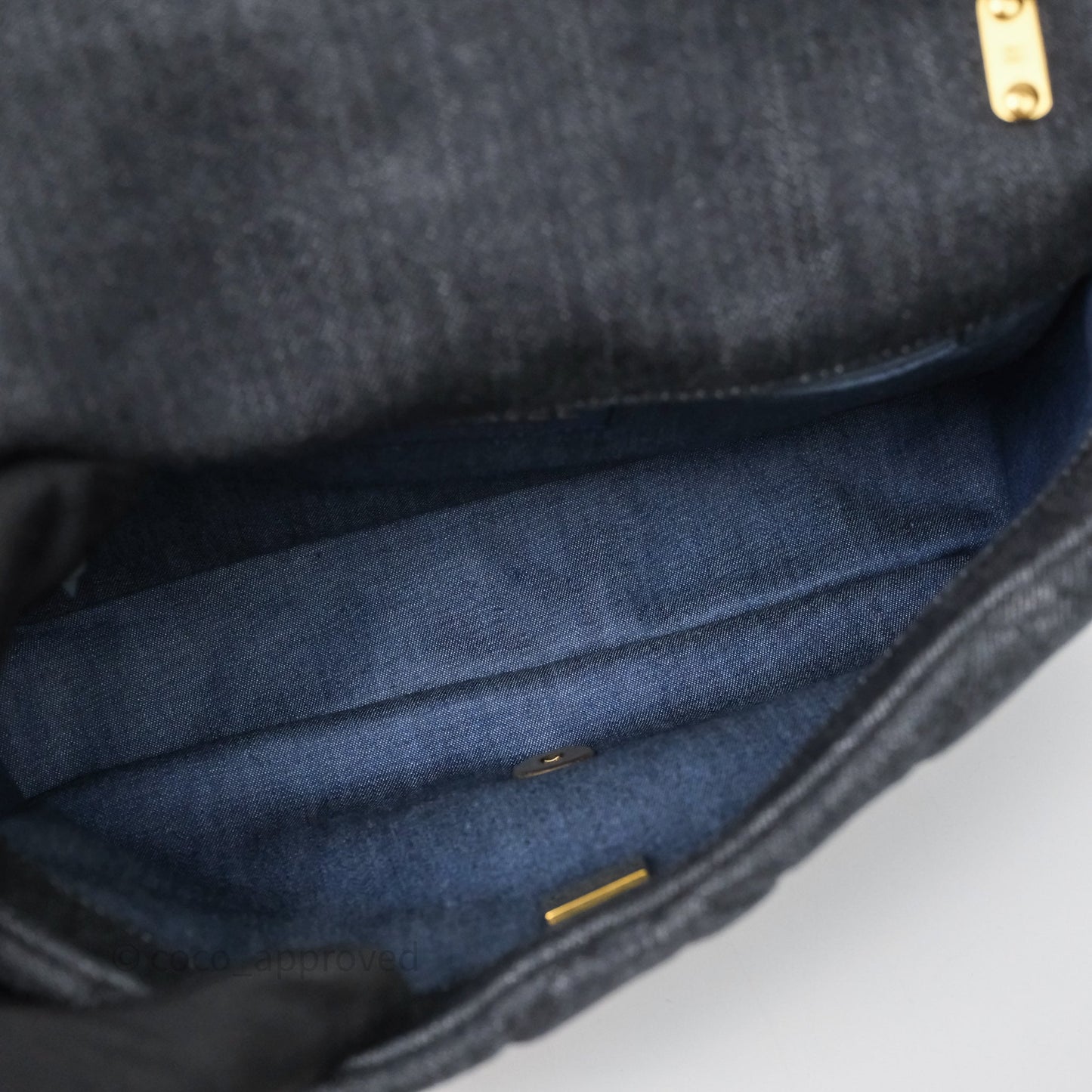 Chanel Medium Funky Town Flap Denim Aged Gold Hardware 22S