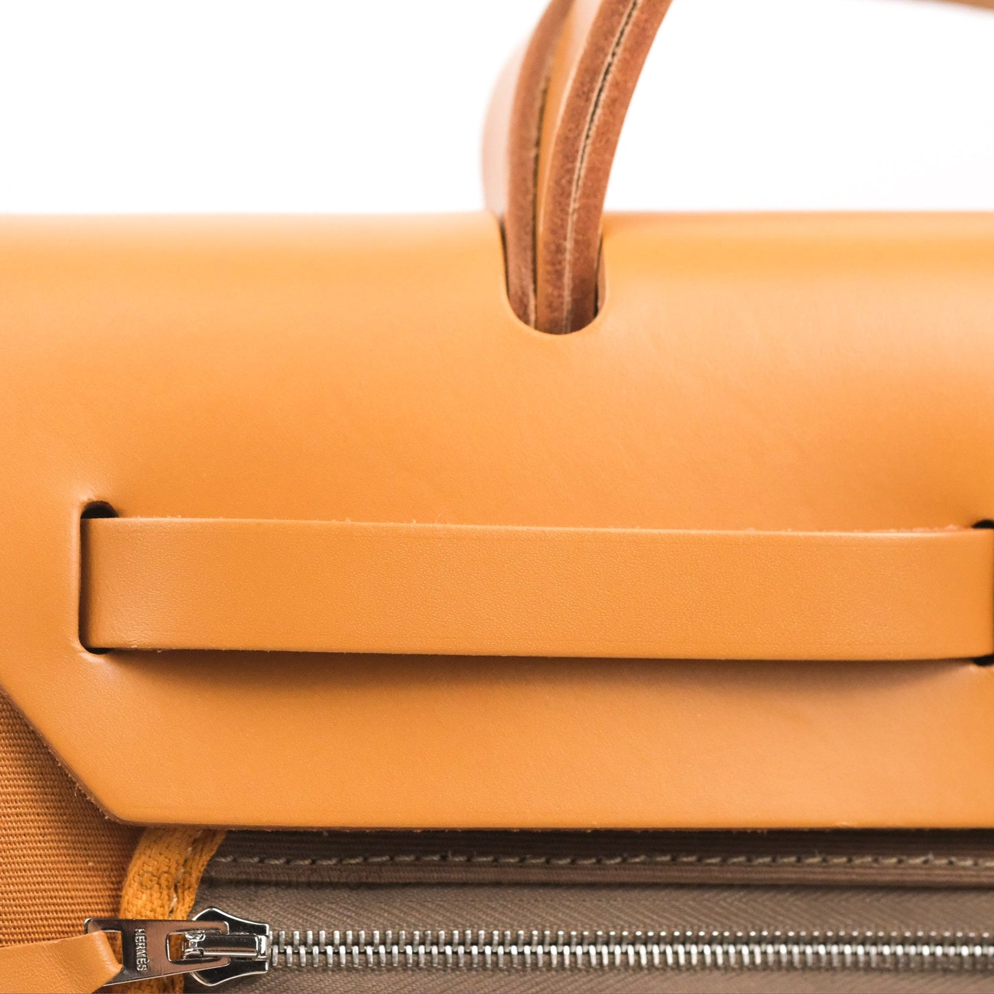Hermès Herbag Zip 31 Natural Sable Canvas Palladium Hardware