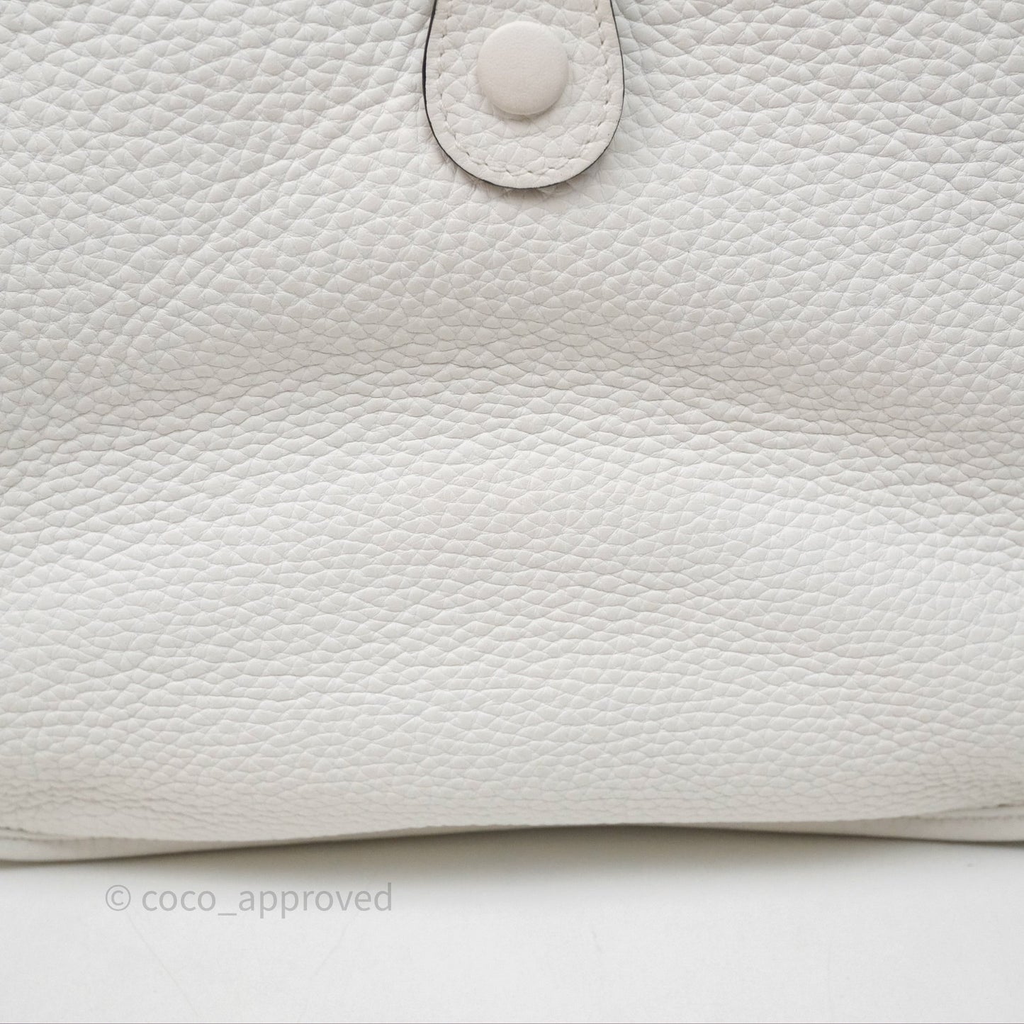 Hermes Evelyne III 29 New White 0U Clemence Palladium Hardware