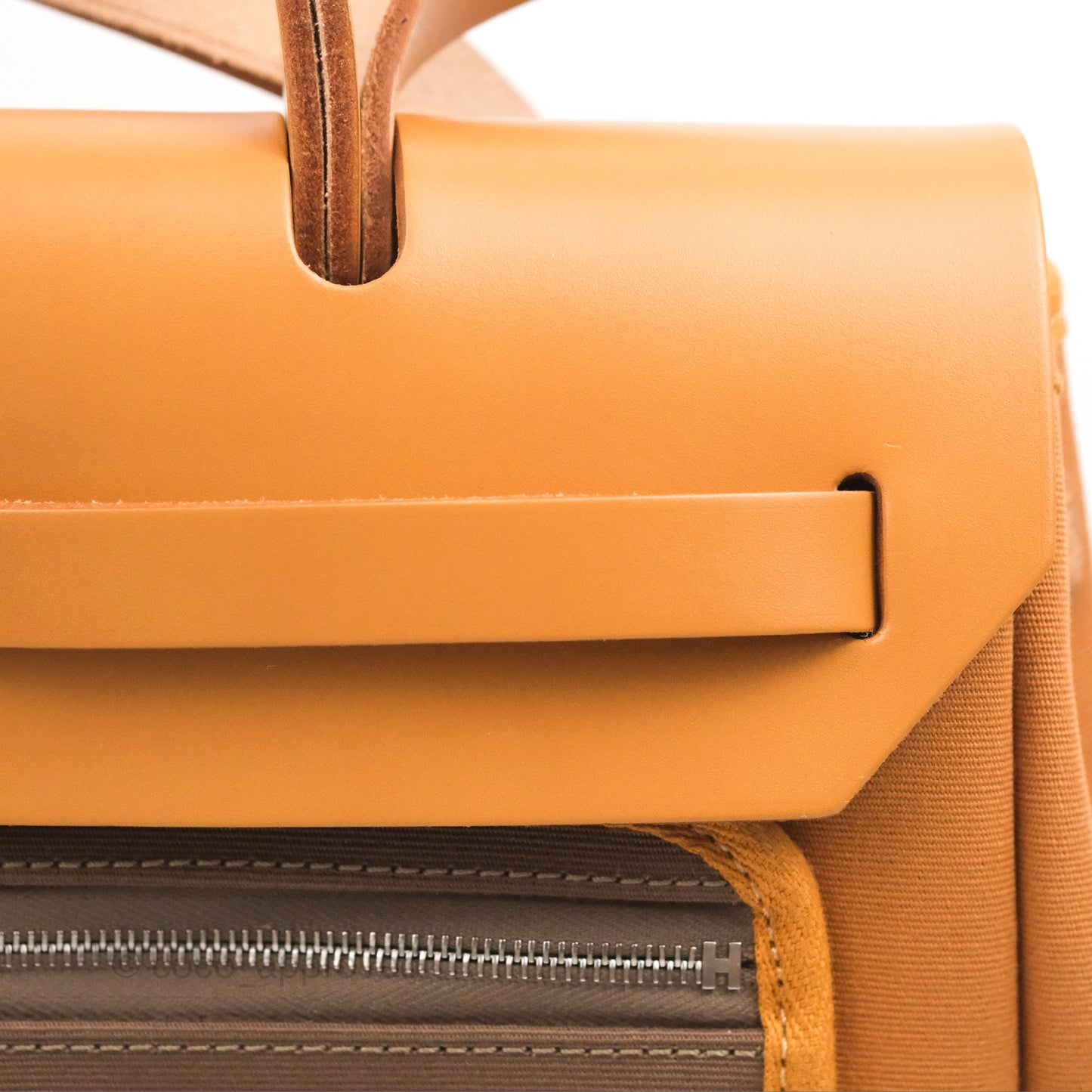 Hermès Herbag Zip 31 Natural Sable Canvas Palladium Hardware