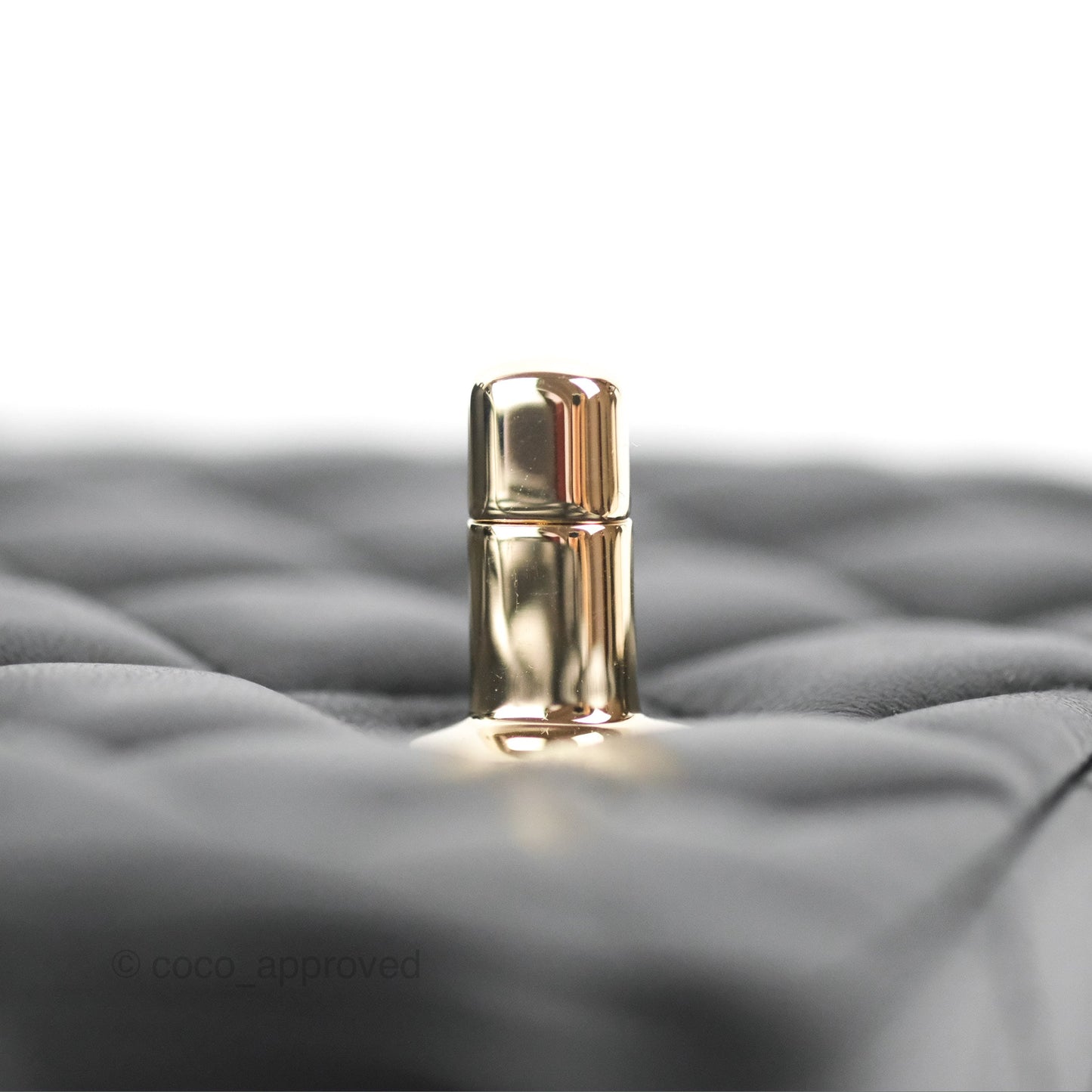 Chanel Mini Square Black Lambskin Gold Hardware