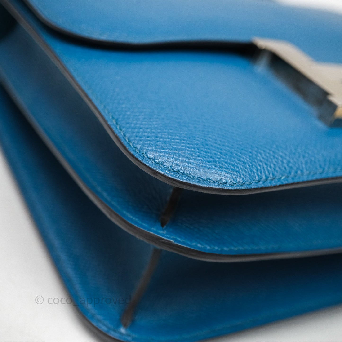 Hermès Constance 24 Bleu Epsom Palladium Hardware