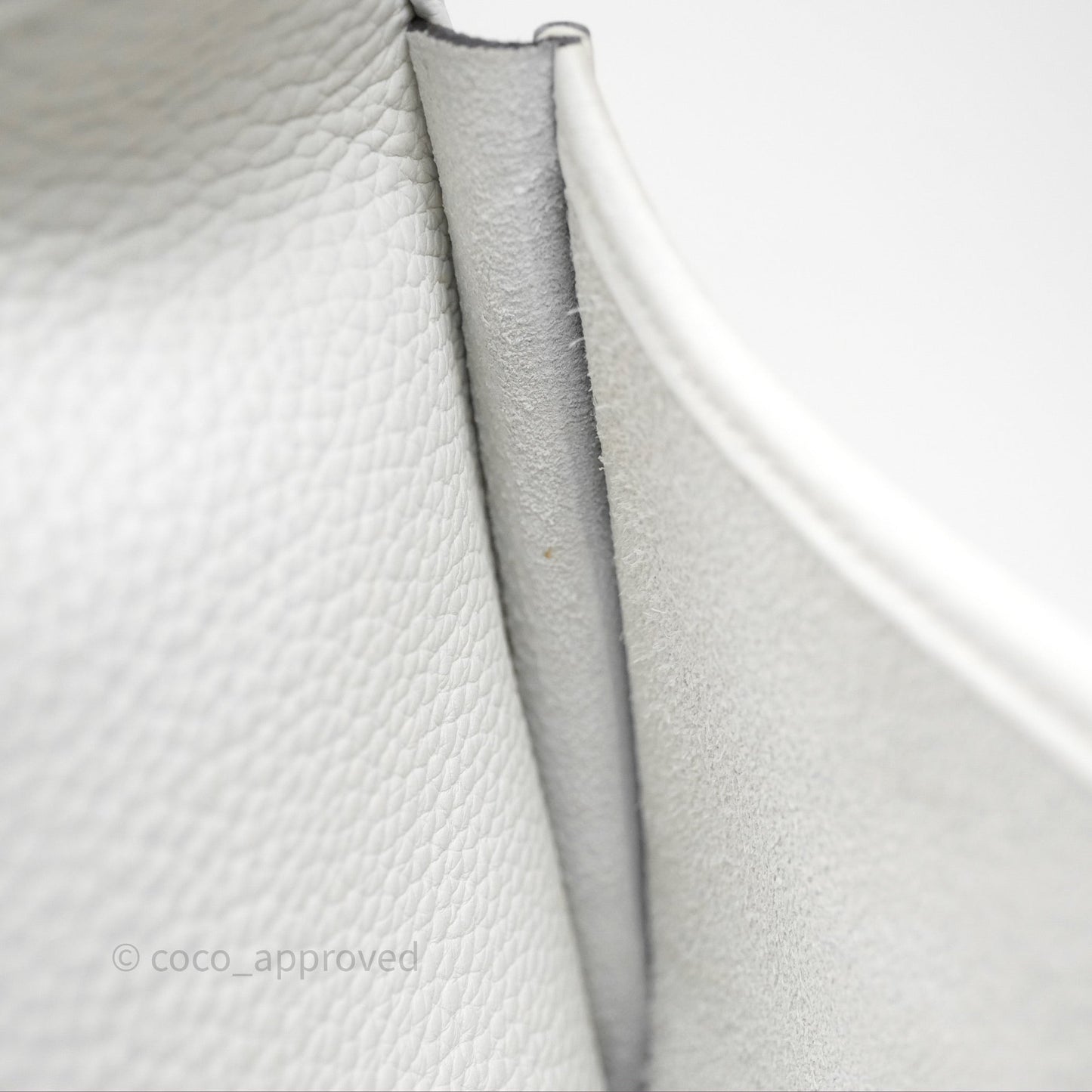 Hermes Evelyne III 29 New White 0U Clemence Palladium Hardware