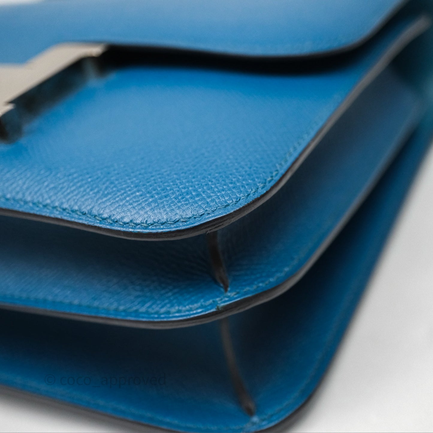 Hermès Constance 24 Bleu Epsom Palladium Hardware