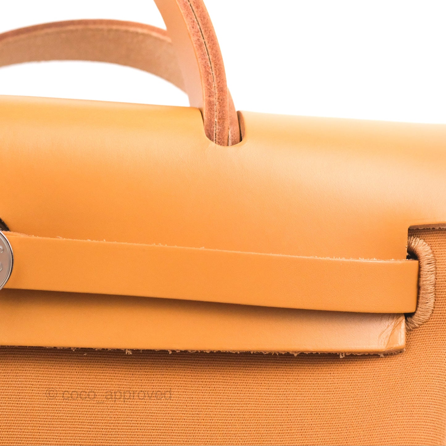 Hermès Herbag Zip 31 Natural Sable Canvas Palladium Hardware