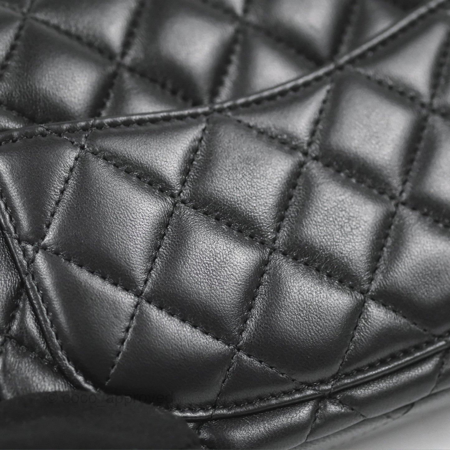 Chanel Mini Square Black Lambskin Gold Hardware