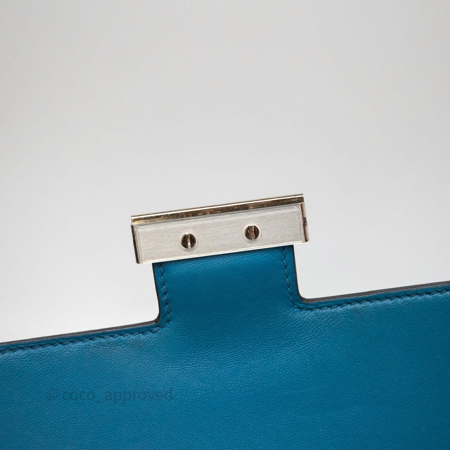 Hermès Constance 24 Bleu Epsom Palladium Hardware