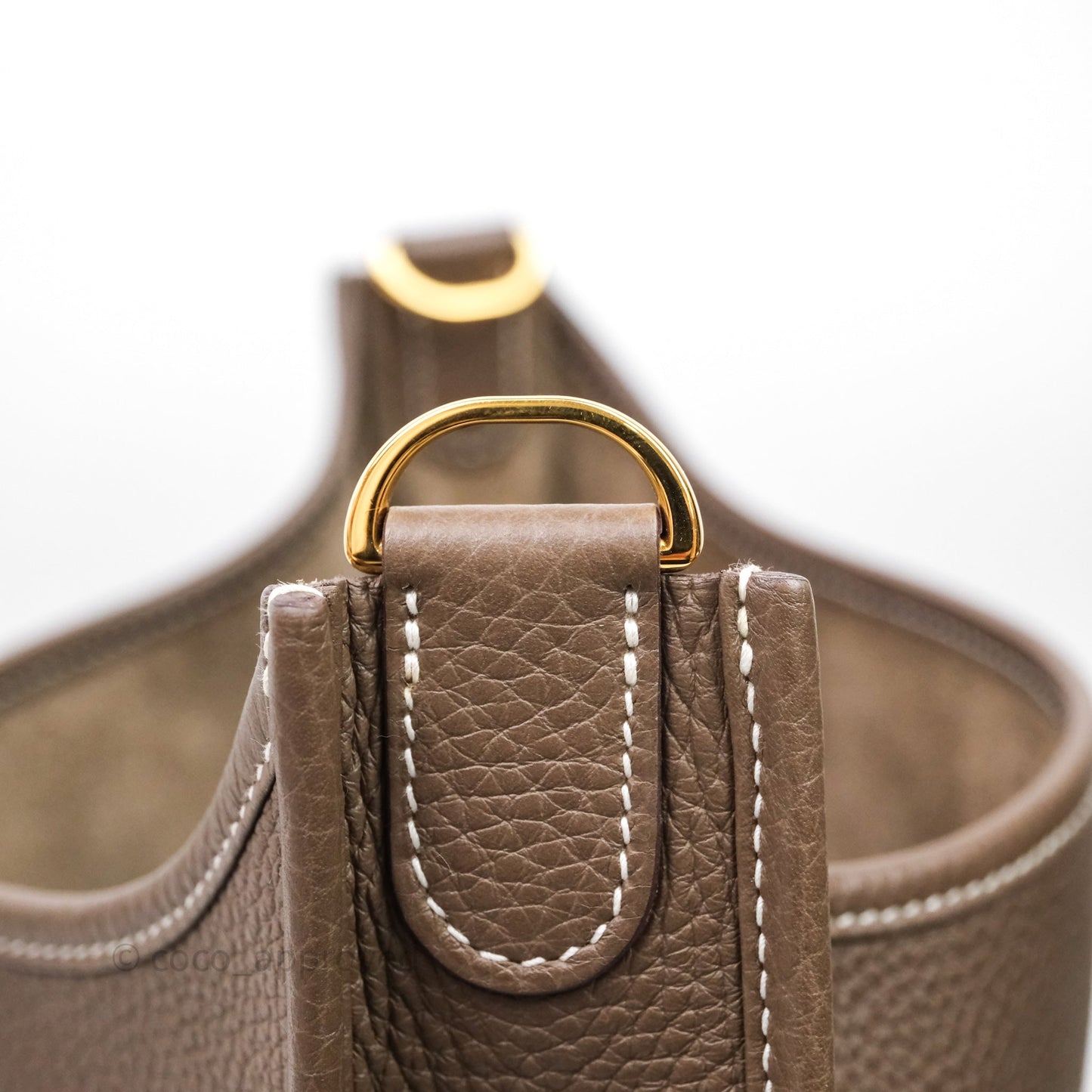 Hermes Evelyne III 29 Etoupe 18 Taurillon Clemence Gold Hardware