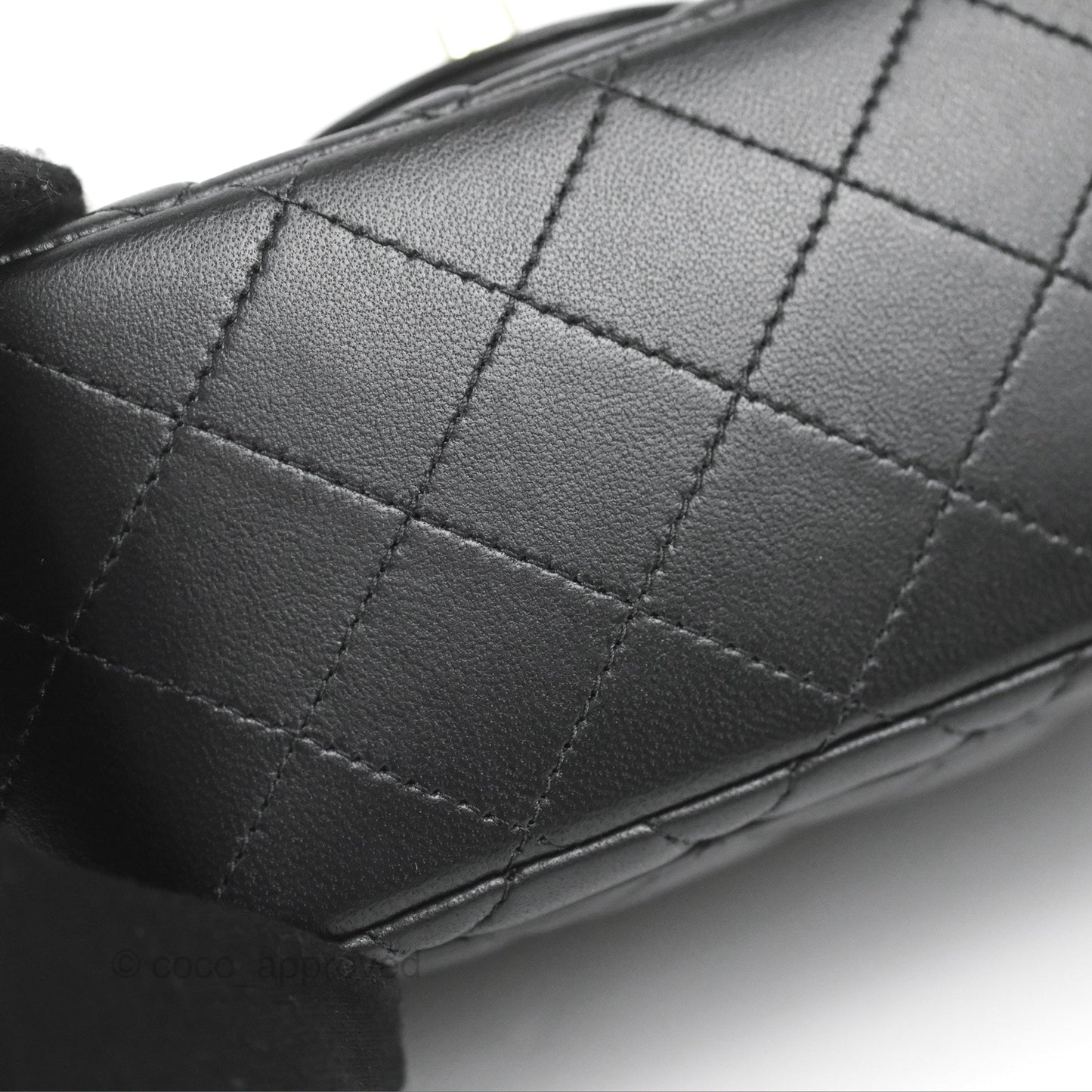 Chanel Mini Square Black Lambskin Gold Hardware