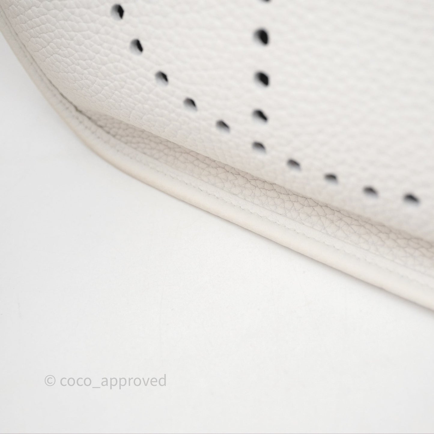 Hermes Evelyne III 29 New White 0U Clemence Palladium Hardware