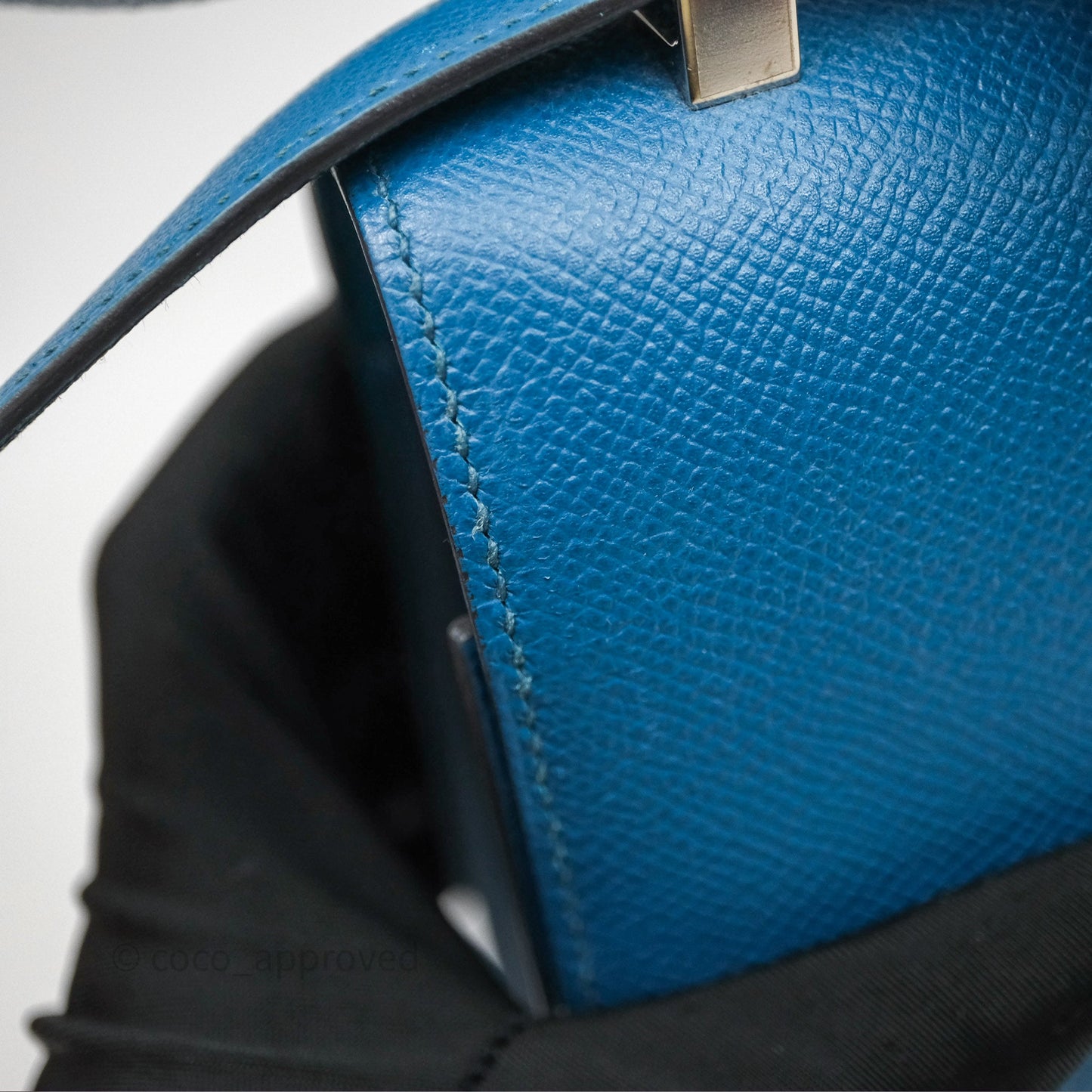 Hermès Constance 24 Bleu Epsom Palladium Hardware