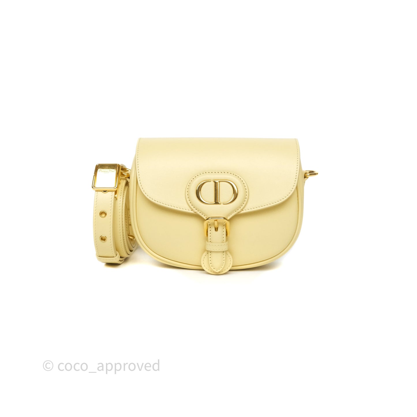 Christian Dior Small Bobby Bag Yellow Calfskin Gold Hardware