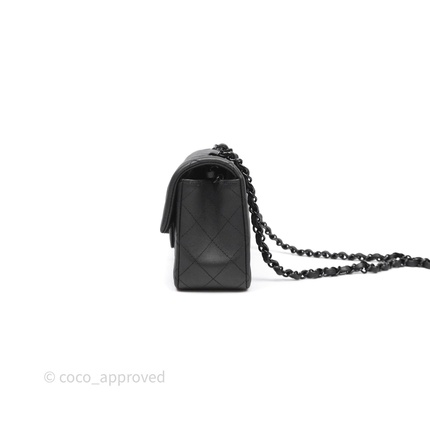 Chanel Quilted Mini Rectangular So Black Lambskin