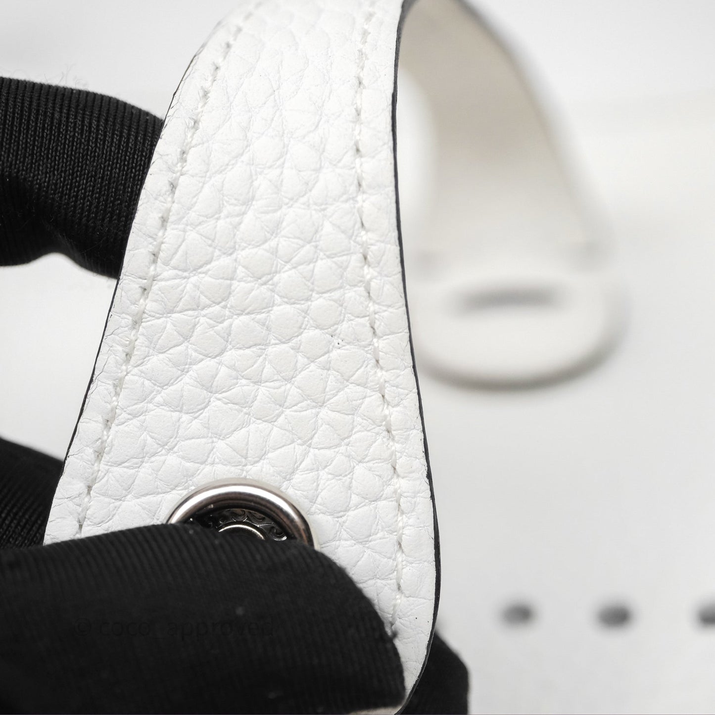 Hermes Evelyne III 29 New White 0U Clemence Palladium Hardware