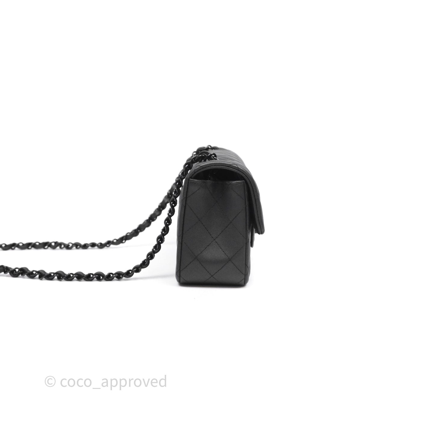 Chanel Quilted Mini Rectangular So Black Lambskin