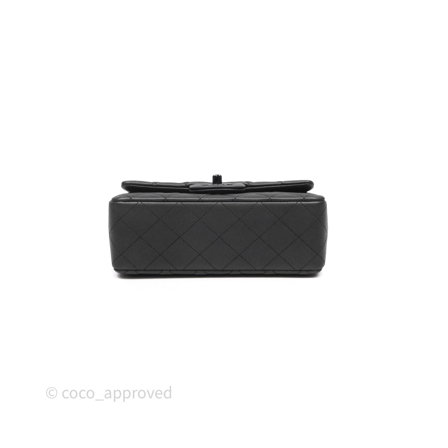 Chanel Quilted Mini Rectangular So Black Lambskin