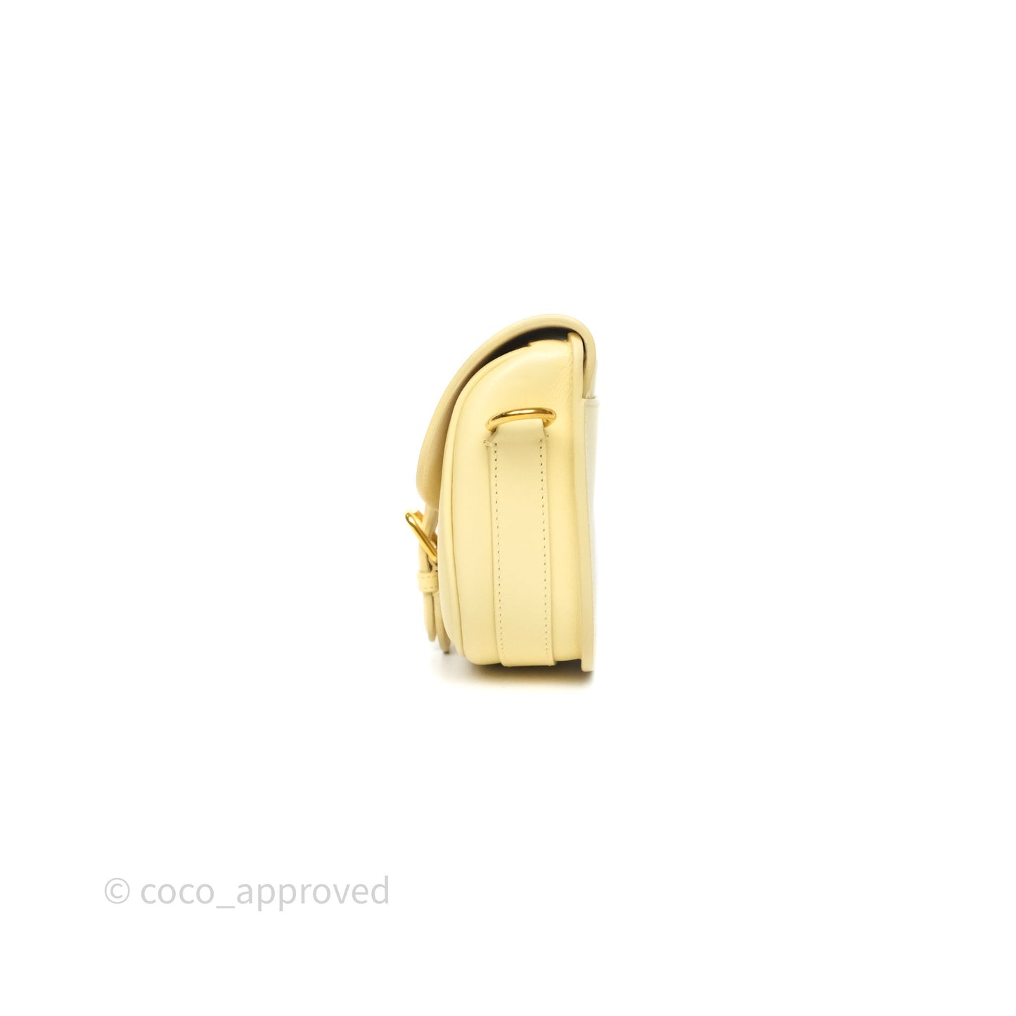 Christian Dior Small Bobby Bag Yellow Calfskin Gold Hardware