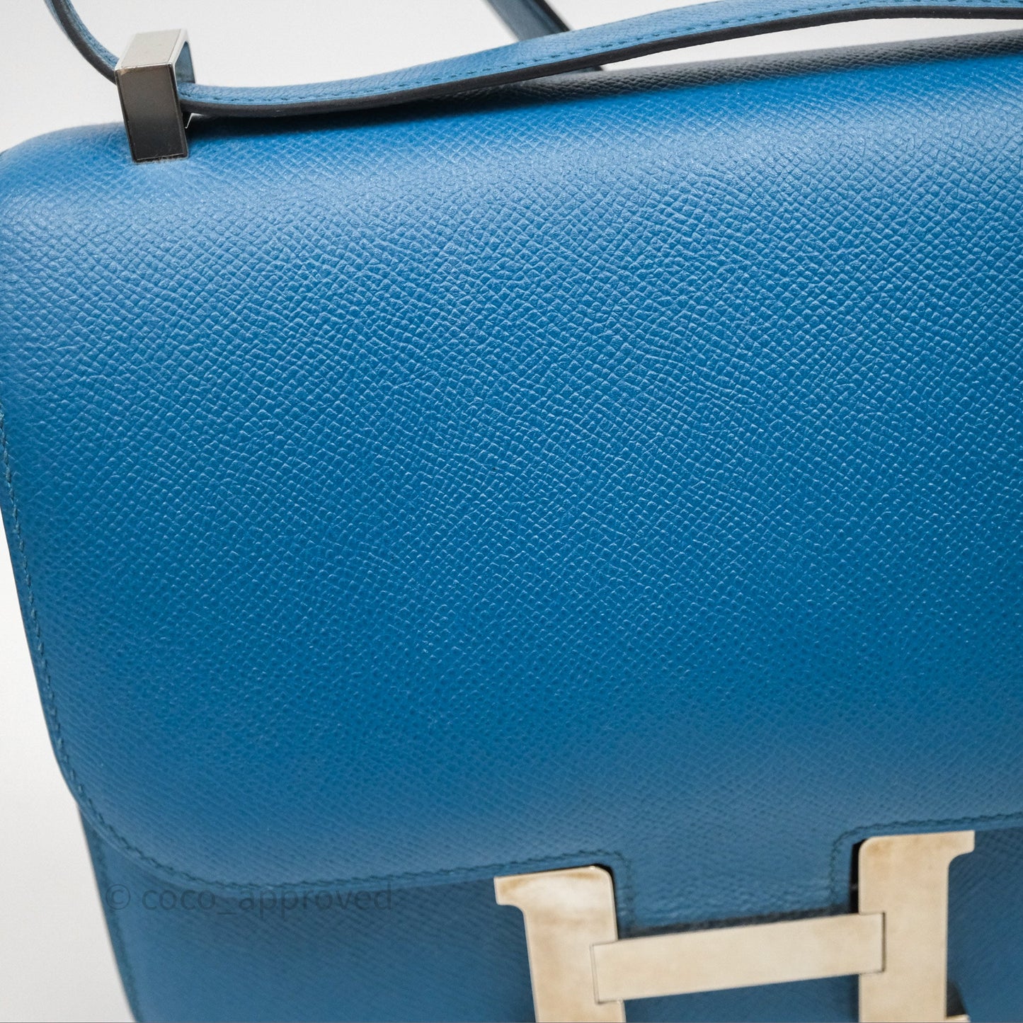 Hermès Constance 24 Bleu Epsom Palladium Hardware