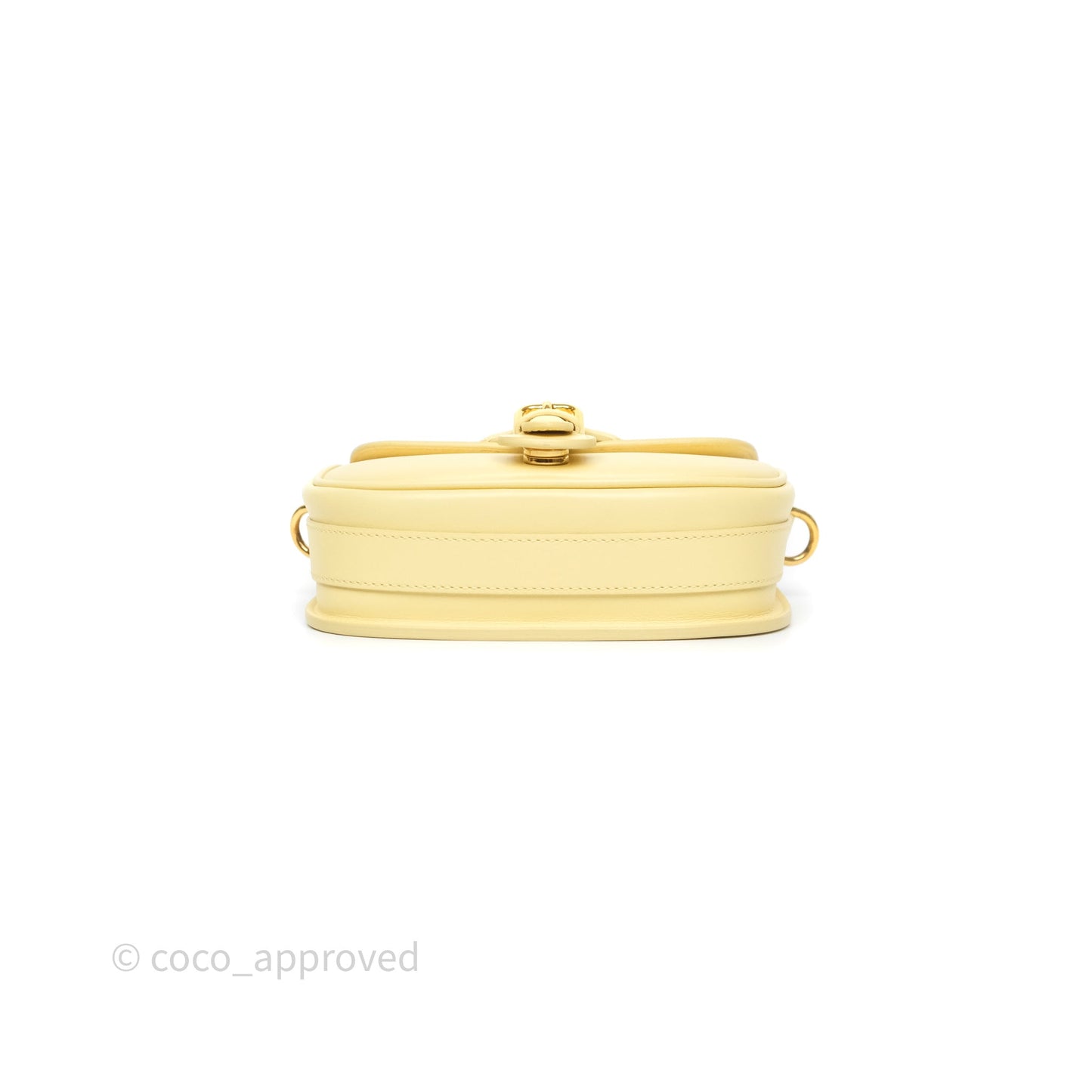 Christian Dior Small Bobby Bag Yellow Calfskin Gold Hardware