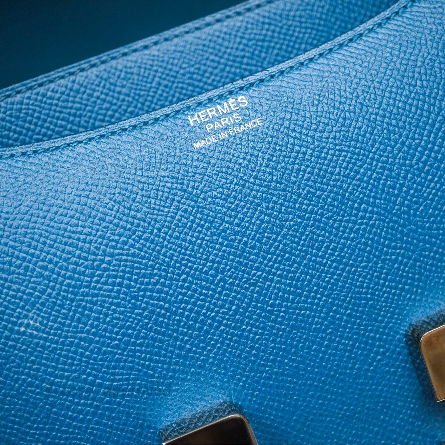 Hermès Constance 24 Bleu Epsom Palladium Hardware