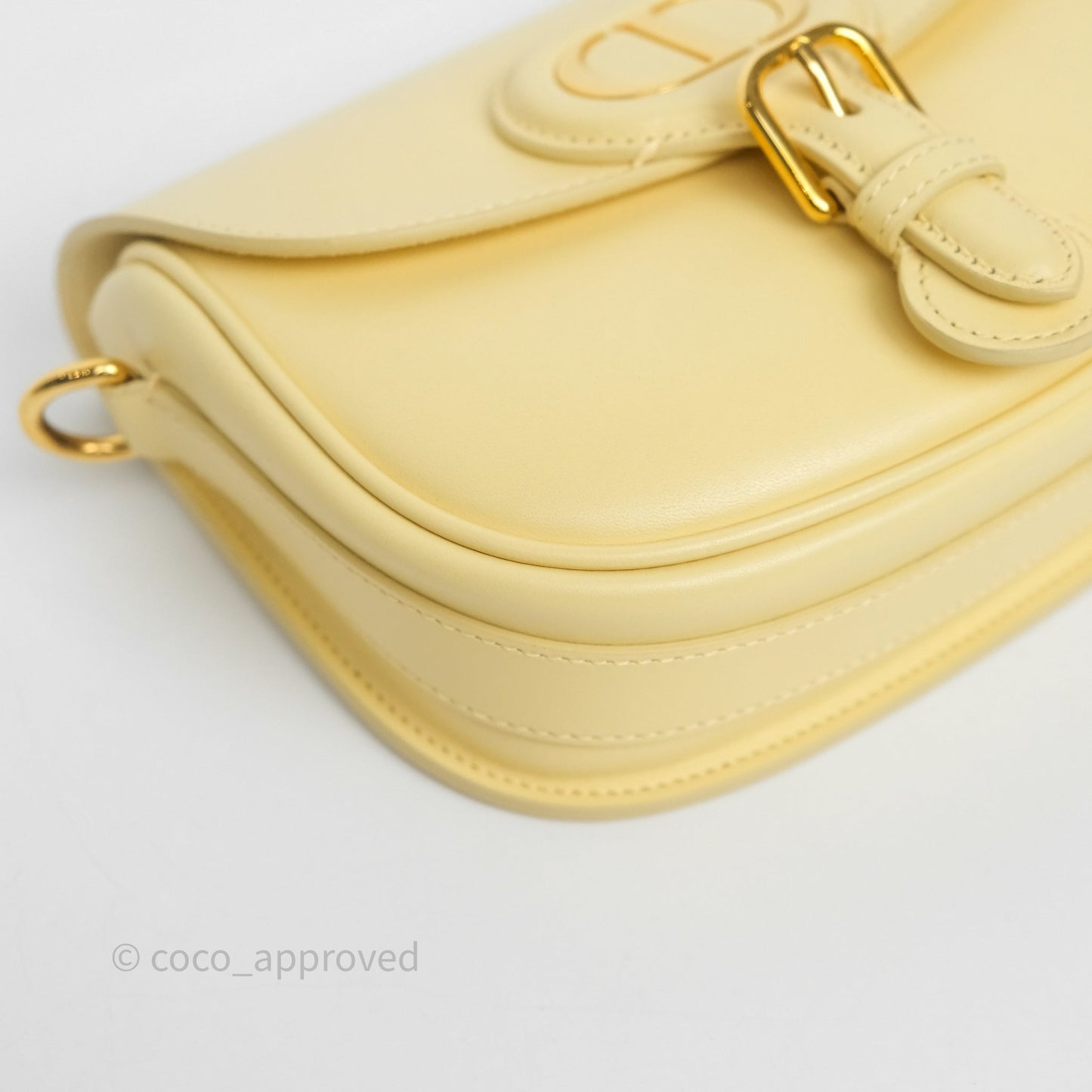Christian Dior Small Bobby Bag Yellow Calfskin Gold Hardware