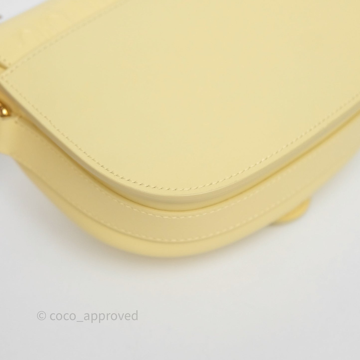 Christian Dior Small Bobby Bag Yellow Calfskin Gold Hardware