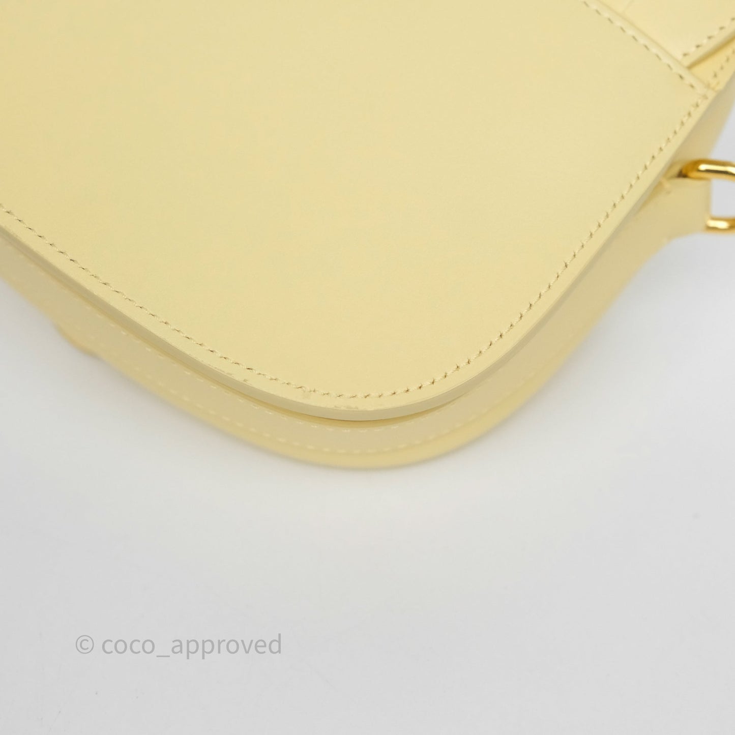 Christian Dior Small Bobby Bag Yellow Calfskin Gold Hardware