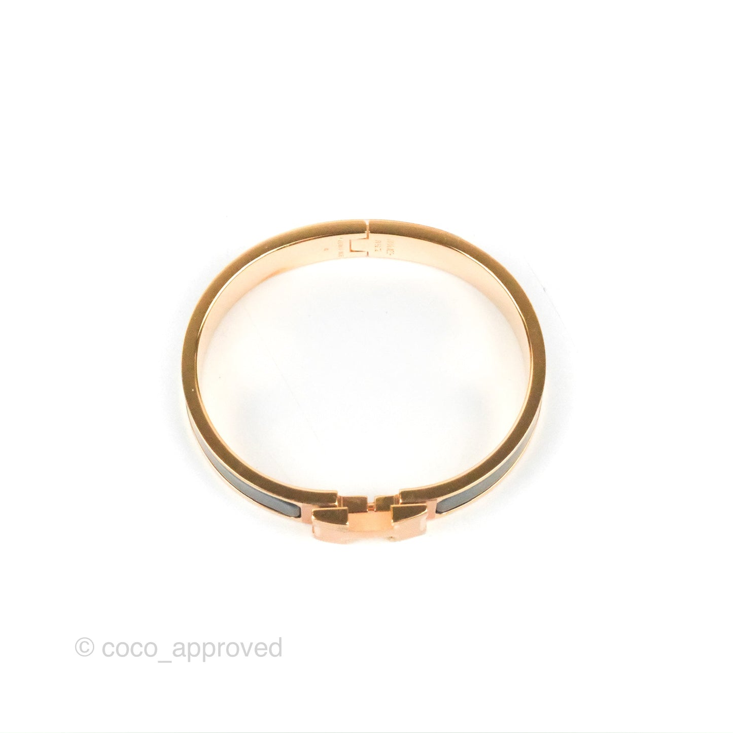 Hermès Clic H Bracelet Black Rose Gold PM
