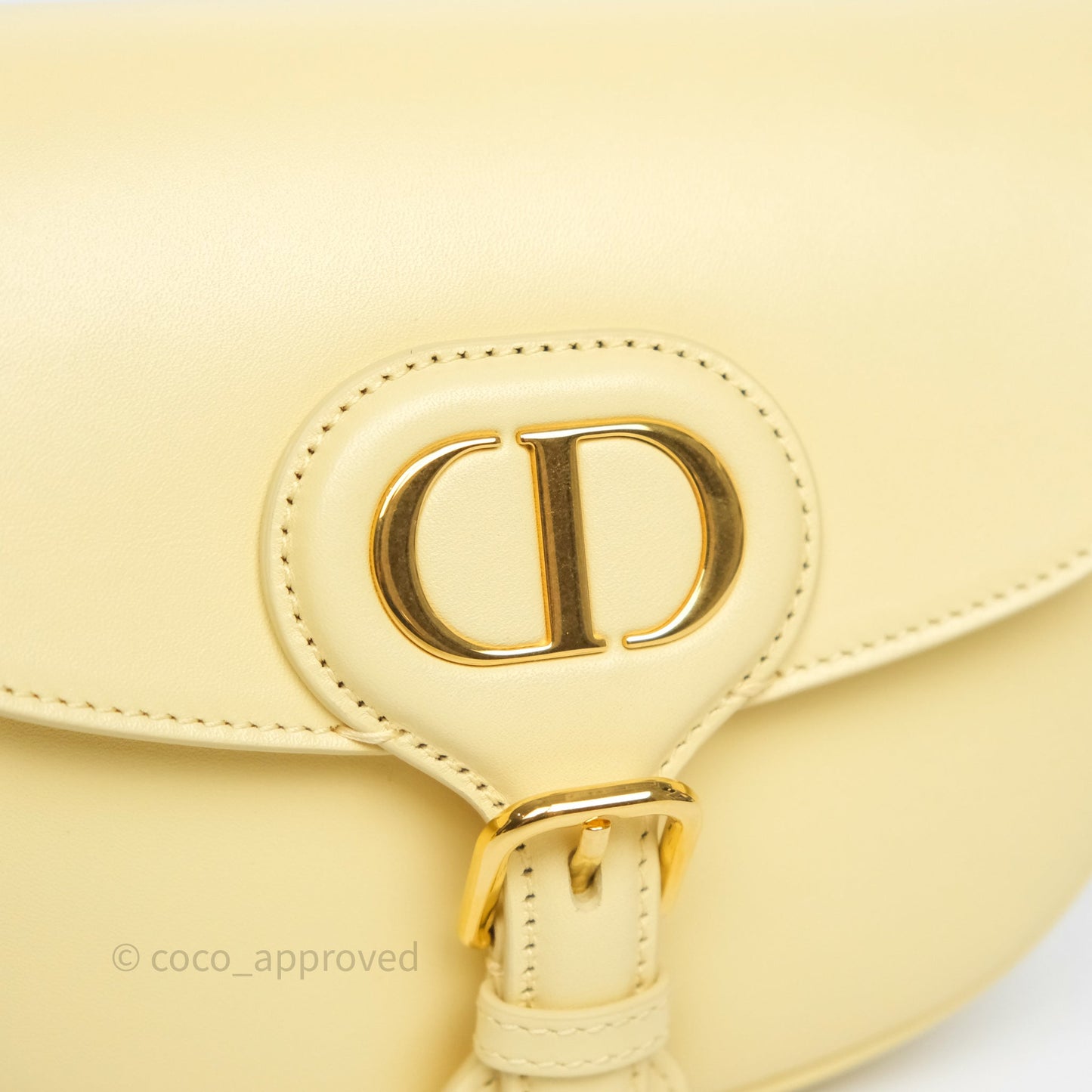 Christian Dior Small Bobby Bag Yellow Calfskin Gold Hardware
