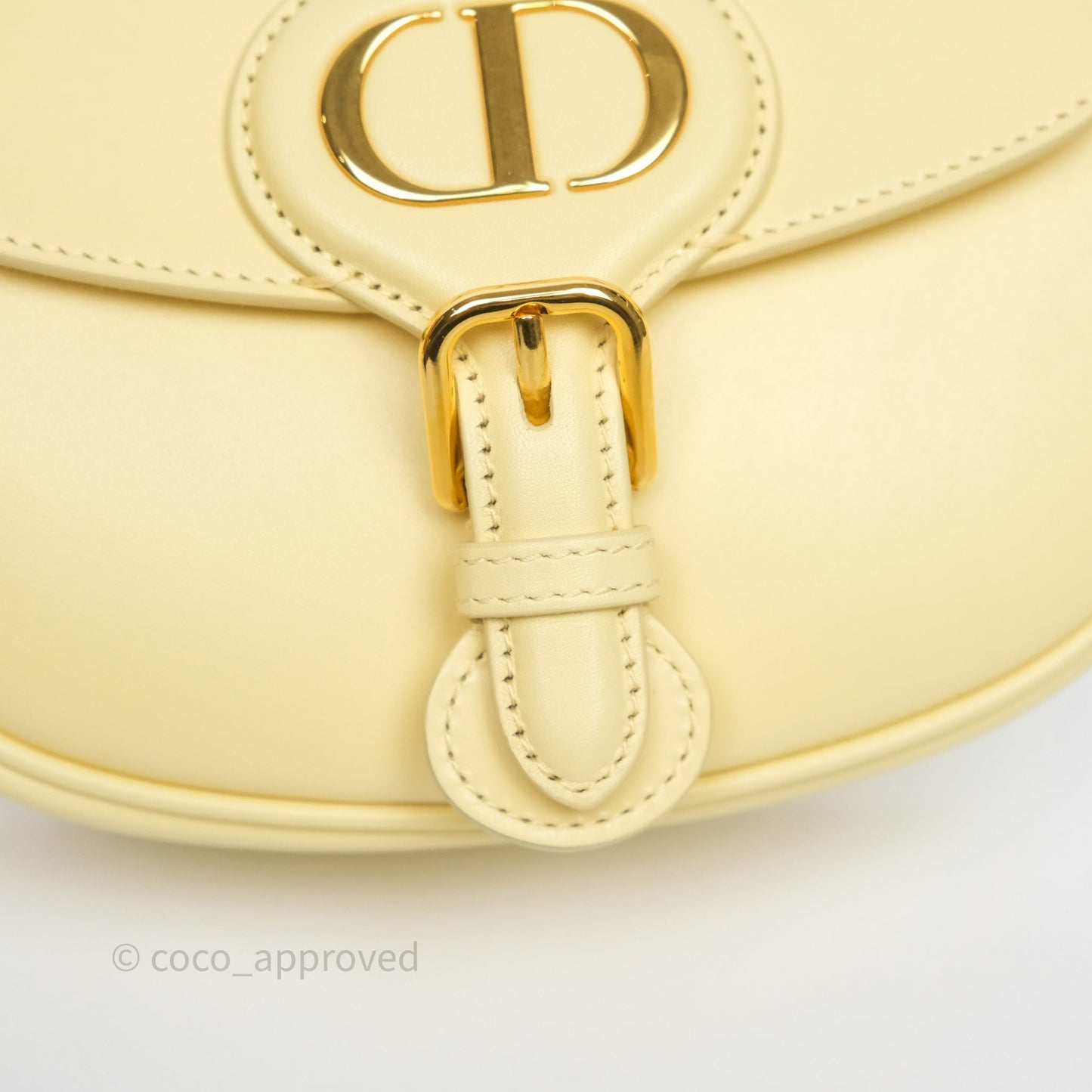 Christian Dior Small Bobby Bag Yellow Calfskin Gold Hardware