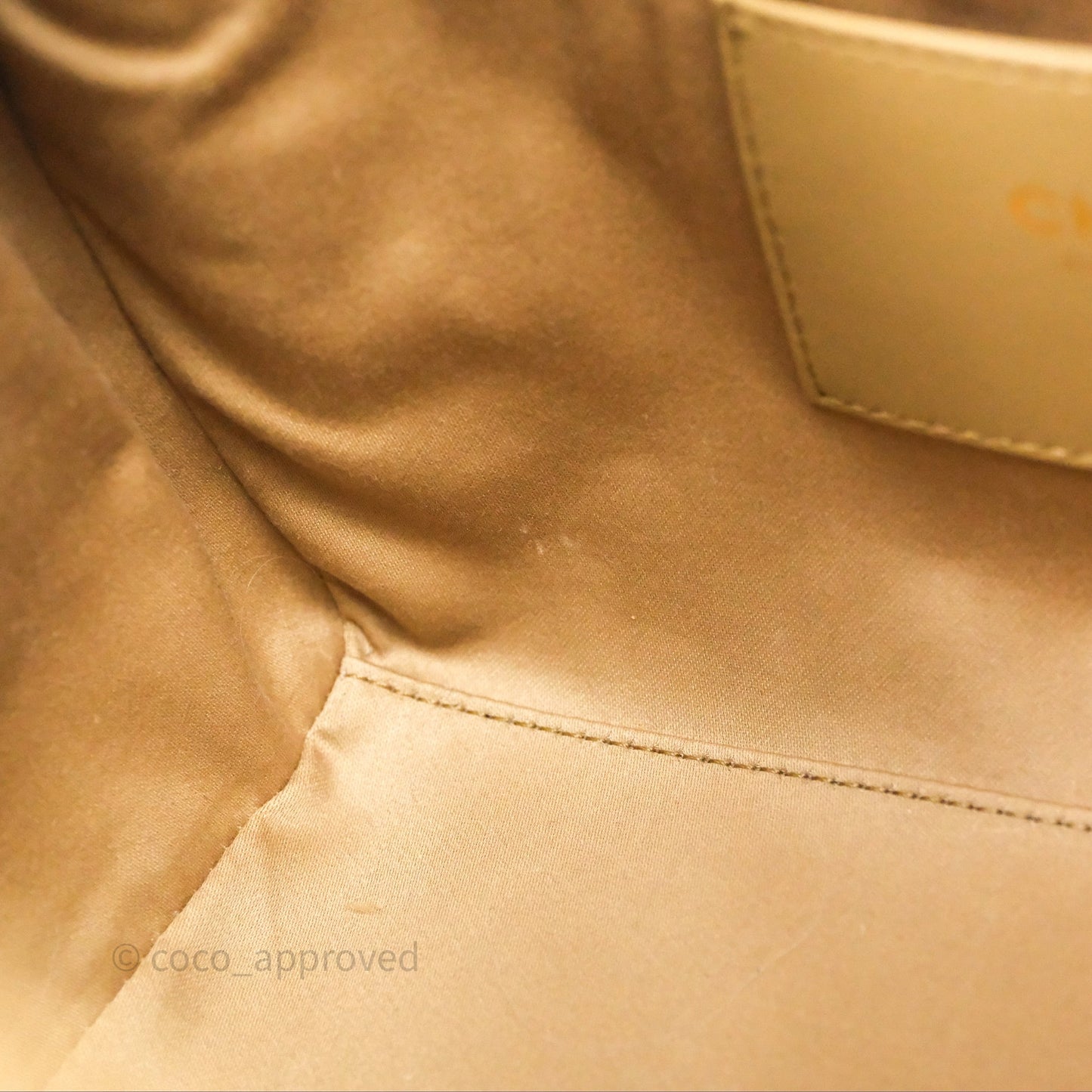 Chanel 25 Small Beige Caviar Aged Gold Hardware