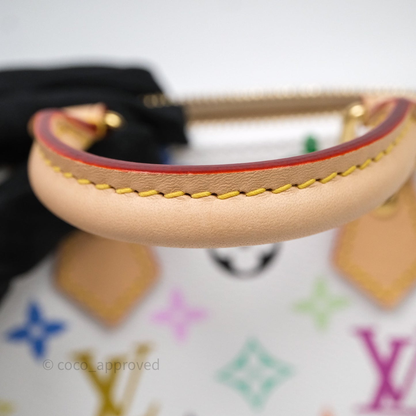 LV x TM Speedy Nano Speedy Multicolore Blanc Monogram Canvas
