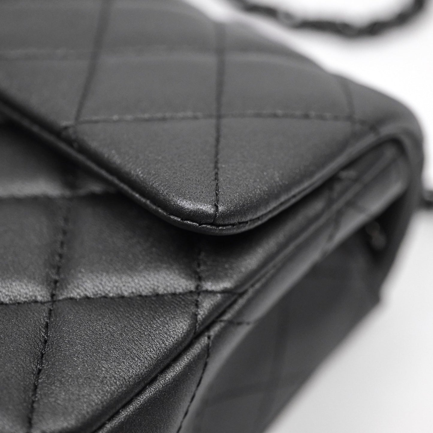 Chanel Quilted Mini Rectangular So Black Lambskin