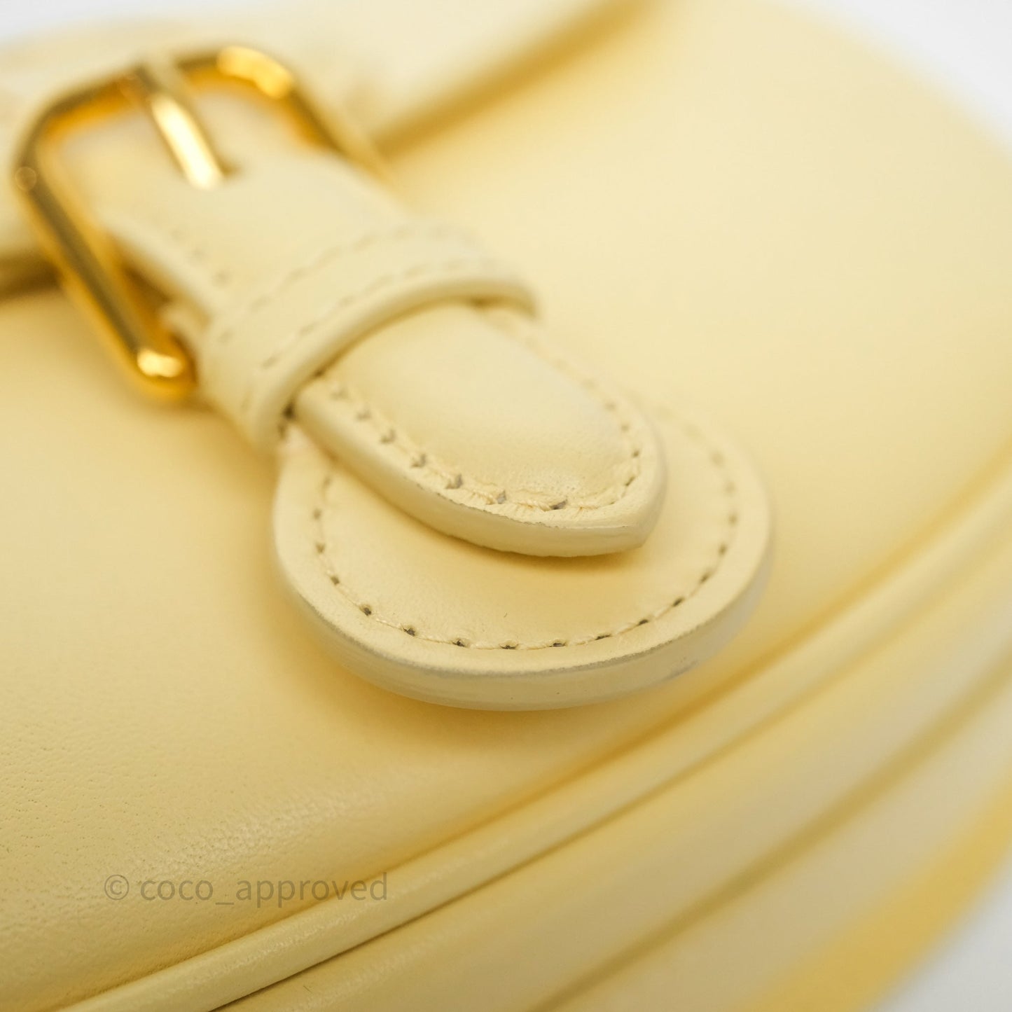 Christian Dior Small Bobby Bag Yellow Calfskin Gold Hardware
