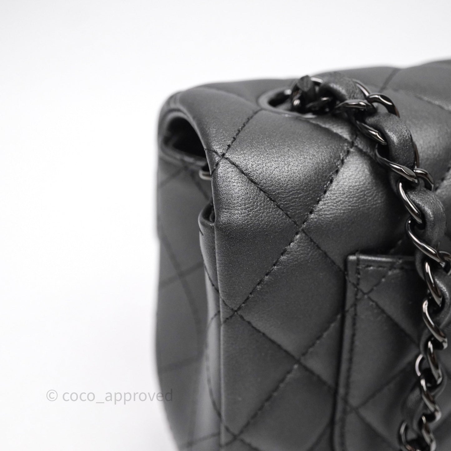 Chanel Quilted Mini Rectangular So Black Lambskin